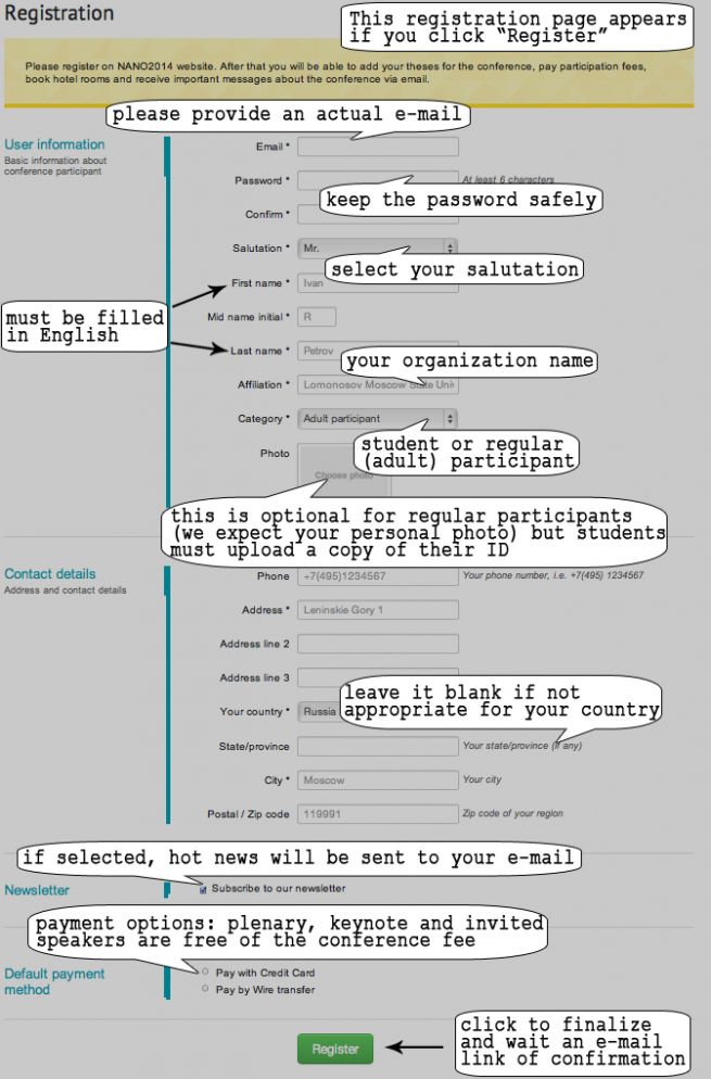 Registration